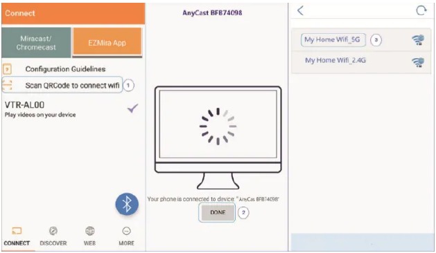 Configuraci&oacute;n a trav&eacute;s de la aplicaci&oacute;n