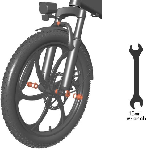 Instalar la rueda delantera
