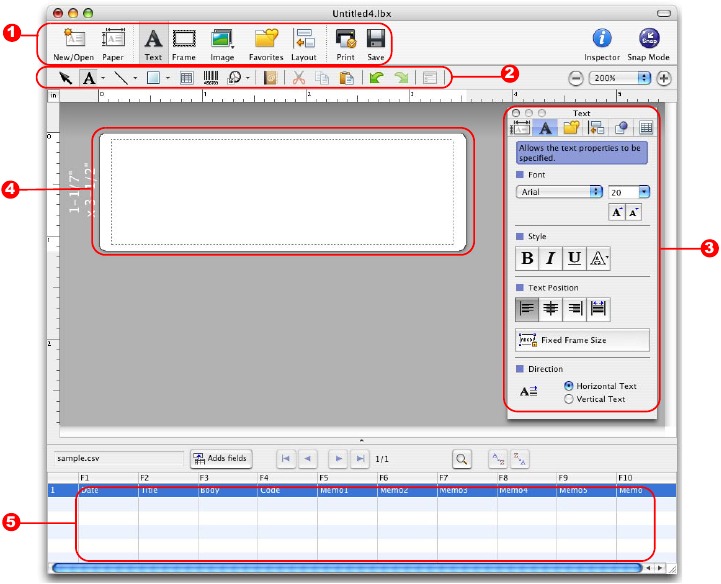 C&oacute;mo usar el Editor P-touch para Mac