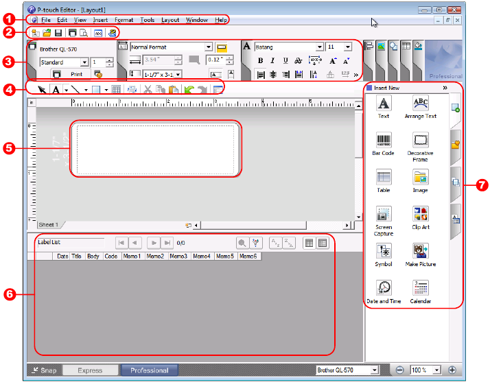 C&oacute;mo usar el Editor P-touch para Windows - Paso 2