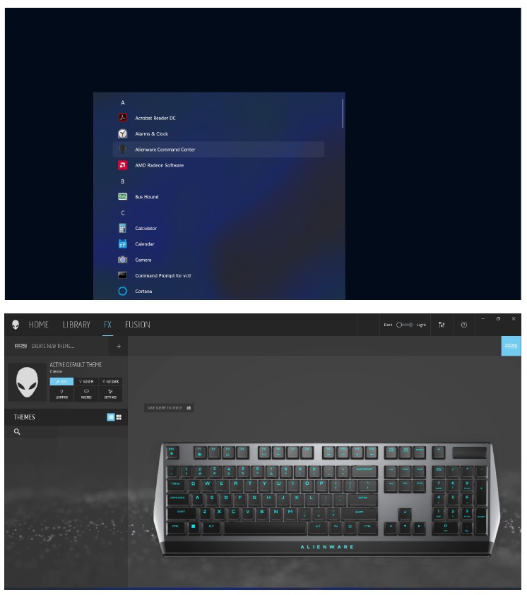 Uso de Alienware Command Center 5.X