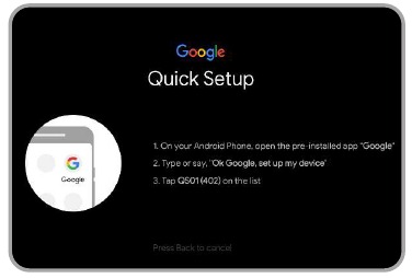Configuraci&oacute;n de Android TV QS01 - Paso 2