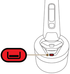 Icono de reemplazo del cartucho en el Quick Clean Pod