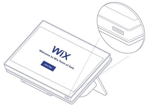 Encender la tableta Wix POS