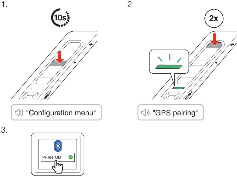 Emparejamiento del GPS
