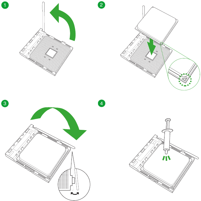 Instalaci&oacute;n de la CPU