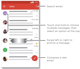 Interfaz de Gmail