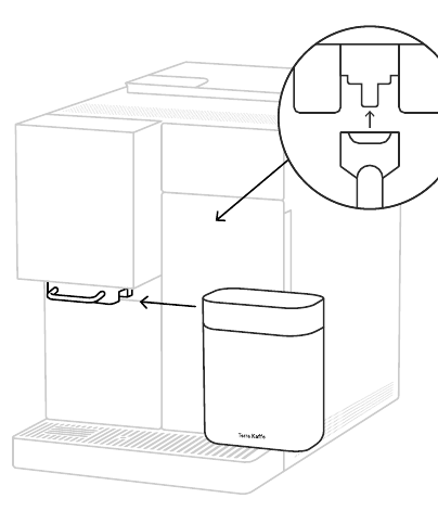 Colocaci&oacute;n de la jarra de leche