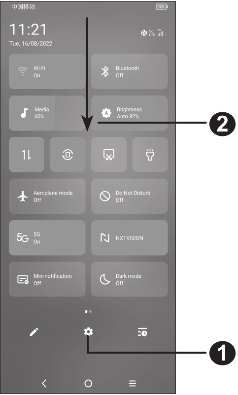 Funcionamiento de la pantalla de inicio