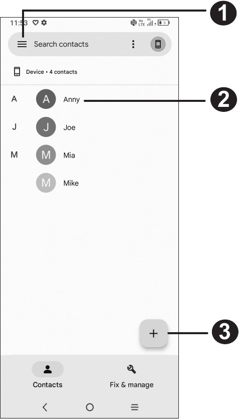 Visualizaci&oacute;n y creaci&oacute;n de contactos