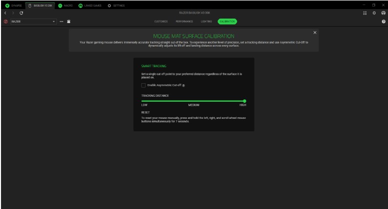 CONFIGURACI&Oacute;N DEL DISPOSITIVO - Subpesta&ntilde;a Calibraci&oacute;n