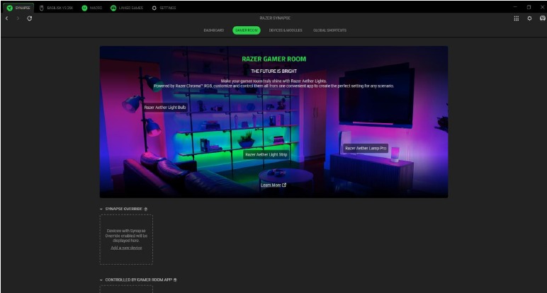 CONFIGURACI&Oacute;N DE TU DISPOSITIVO - Subpesta&ntilde;a Sala de juegos