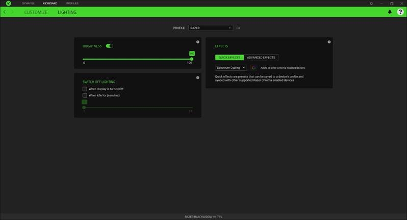 CONFIGURACI&Oacute;N - TECLADO - Iluminaci&oacute;n