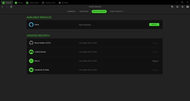 CONFIGURACI&Oacute;N DE LOS AURICULARES RAZER- SYNAPSE -Dispositivos y m&oacute;dulos 