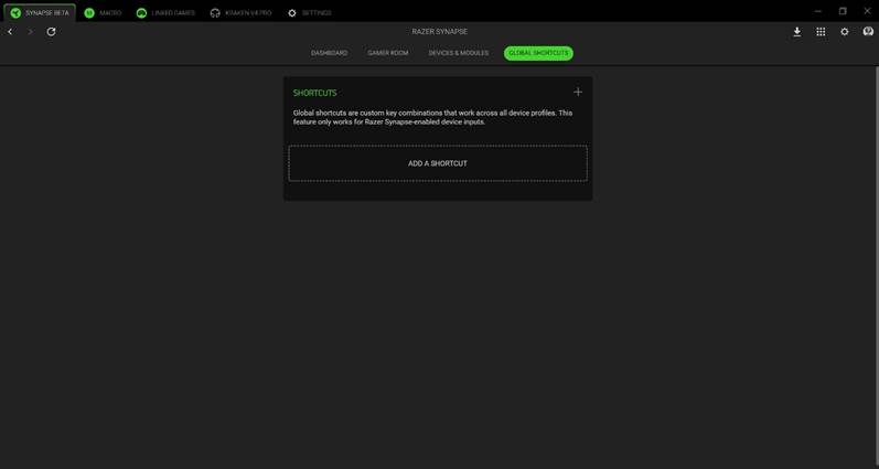 CONFIGURACI&Oacute;N DE LOS AURICULARES RAZER- SYNAPSE -Atajos globales