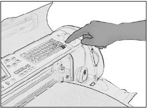Sujete firmemente el tapete de corte entre la barra de rodillos y la plataforma, y empuje suavemente el borde delantero del tapete hacia los rodillos. A continuaci&oacute;n, pulse la tecla Load Paper en la superposici&oacute;n del teclado. La m&aacute;quina Cricut Expression cargar&aacute; entonces el tapete y el papel. Si el tapete no se carga, pulse la tecla Unload Paper y vuelva a intentarlo.
