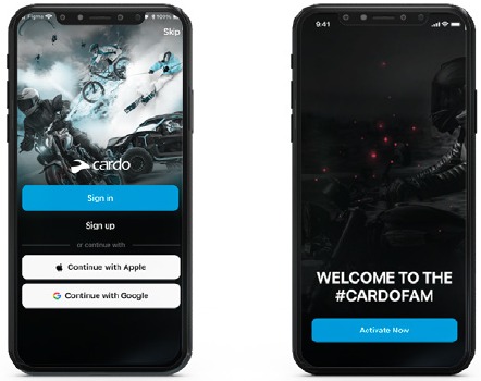 Activaci&oacute;n del producto en la aplicaci&oacute;n Cardo Connect