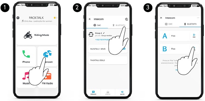 ADVANCED FEATURES - Bluetooth Intercom Pairing