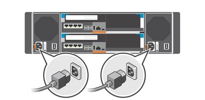 Conexi&oacute;n de los cables de alimentaci&oacute;n - Paso 1