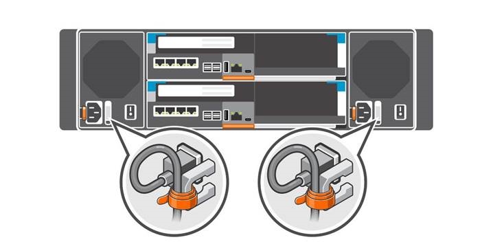Conexi&oacute;n de los cables de alimentaci&oacute;n - Paso 2