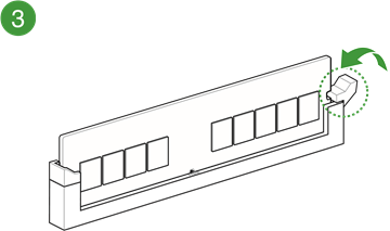 Instalaci&oacute;n de un DIMM - Paso 2