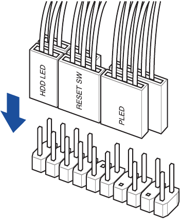 Instalar el conector del panel del sistema