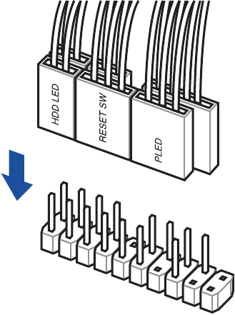 Instalar el conector del panel del sistema