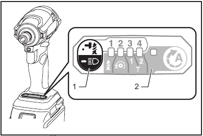FUNCTIONAL DESCRIPTION - Lighting up front lamp