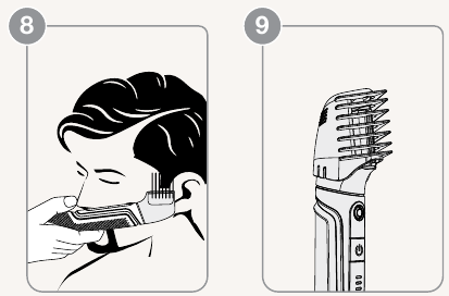 Recortar los lados del pelo