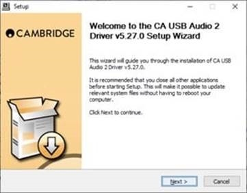 Instale el controlador de audio USB m&aacute;s reciente para el EXA100 - Paso 2
