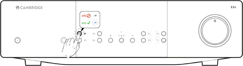 Men&uacute; de configuraci&oacute;n - Apagado autom&aacute;tico (APD)