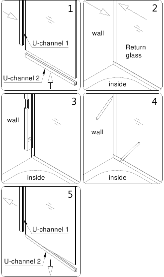 Configuraci&oacute;n 3: Instalaci&oacute;n del panel de retorno de 30' - Paso 2