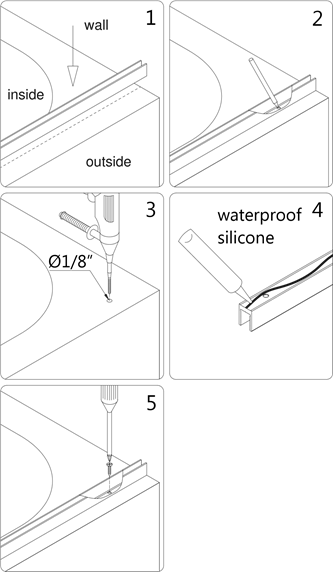 Configuraci&oacute;n 3: Instalaci&oacute;n del panel de retorno de 30' - Paso 3