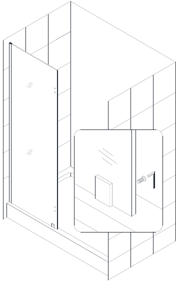 Instalaci&oacute;n de la puerta de ducha/ba&ntilde;era - Paso 5