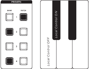 AJUSTES GLOBALES MIDI - CONTROL LOCAL