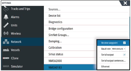 Configuraci&oacute;n del software - Paso 13 - Configuraci&oacute;n NMEA 0183