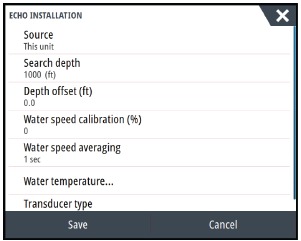 Configuraci&oacute;n del software - Paso 3 - Configuraci&oacute;n de la ecosonda