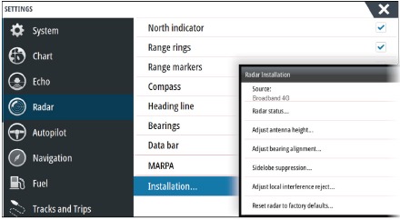 Configuraci&oacute;n del software - Paso 5 - Configuraci&oacute;n del radar