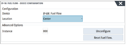 Configuraci&oacute;n del software - Paso 7 - Configuraci&oacute;n del combustible