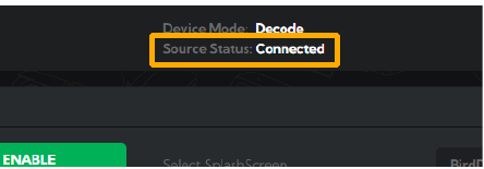 Configuraci&oacute;n AV - Selecci&oacute;n de una fuente creada
