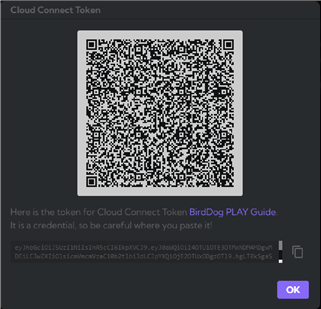 Creaci&oacute;n de un token de API de Cloud Connect - Paso 1