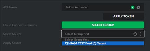 Creaci&oacute;n de un token de API de Cloud Connect - Paso 4