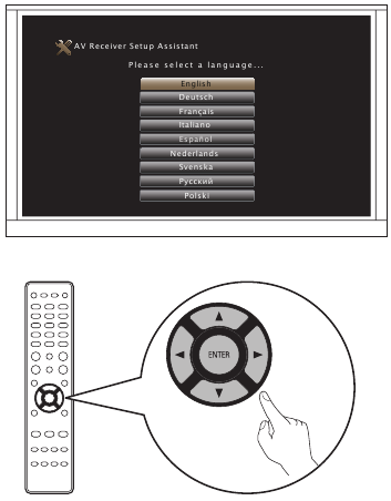 Seguimiento del asistente de configuraci&oacute;n en pantalla