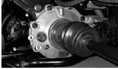 Lubricante del diferencial delantero/transeje (inspecci&oacute;n/cambio) - Paso 2