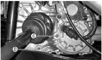 Lubricante del diferencial delantero/transeje (inspecci&oacute;n/cambio) - Paso 3