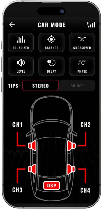 MODOS DE AJUSTE DE AUDIO - MODO CAR
