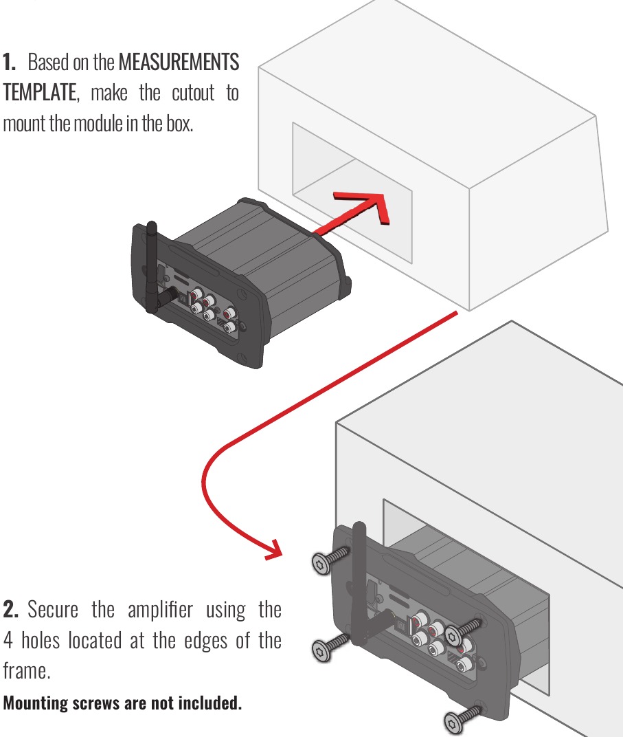 Instalaci&oacute;n del BOB400.4 en cajas o paneles