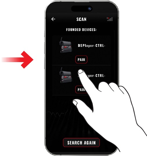 C&oacute;mo conectar el amplificador a la APP - Paso 2