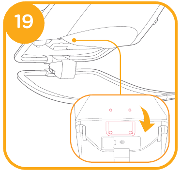 Retirar la funda del asiento - Paso 2