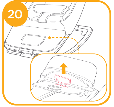 Retirar la funda del asiento - Paso 3